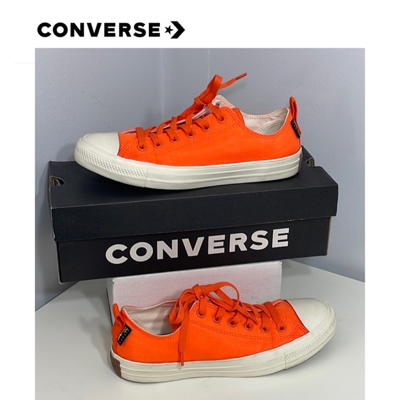 EUC Converse CTAS Sneakers in Ox Bold Mandarin Cordura Nylon Size 9.5 USW - Picture 1 of 14